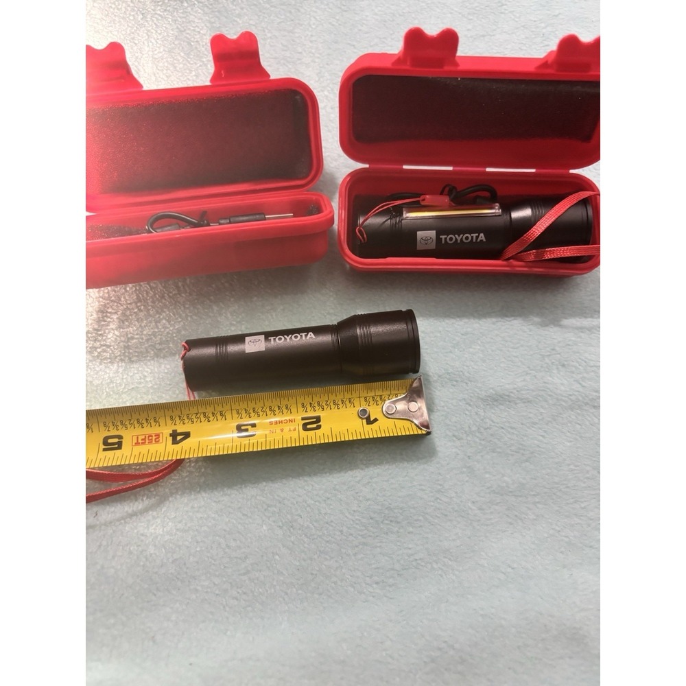 Toyota 2pk Mini Flashlight USB Rechargeable - Picture 5 of 5